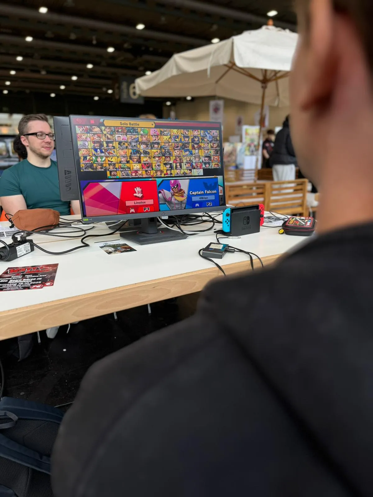 Bremen eSports Stand auf der Herbstzeit 2025 mit Super Smash Bros. Ultimate Turnier