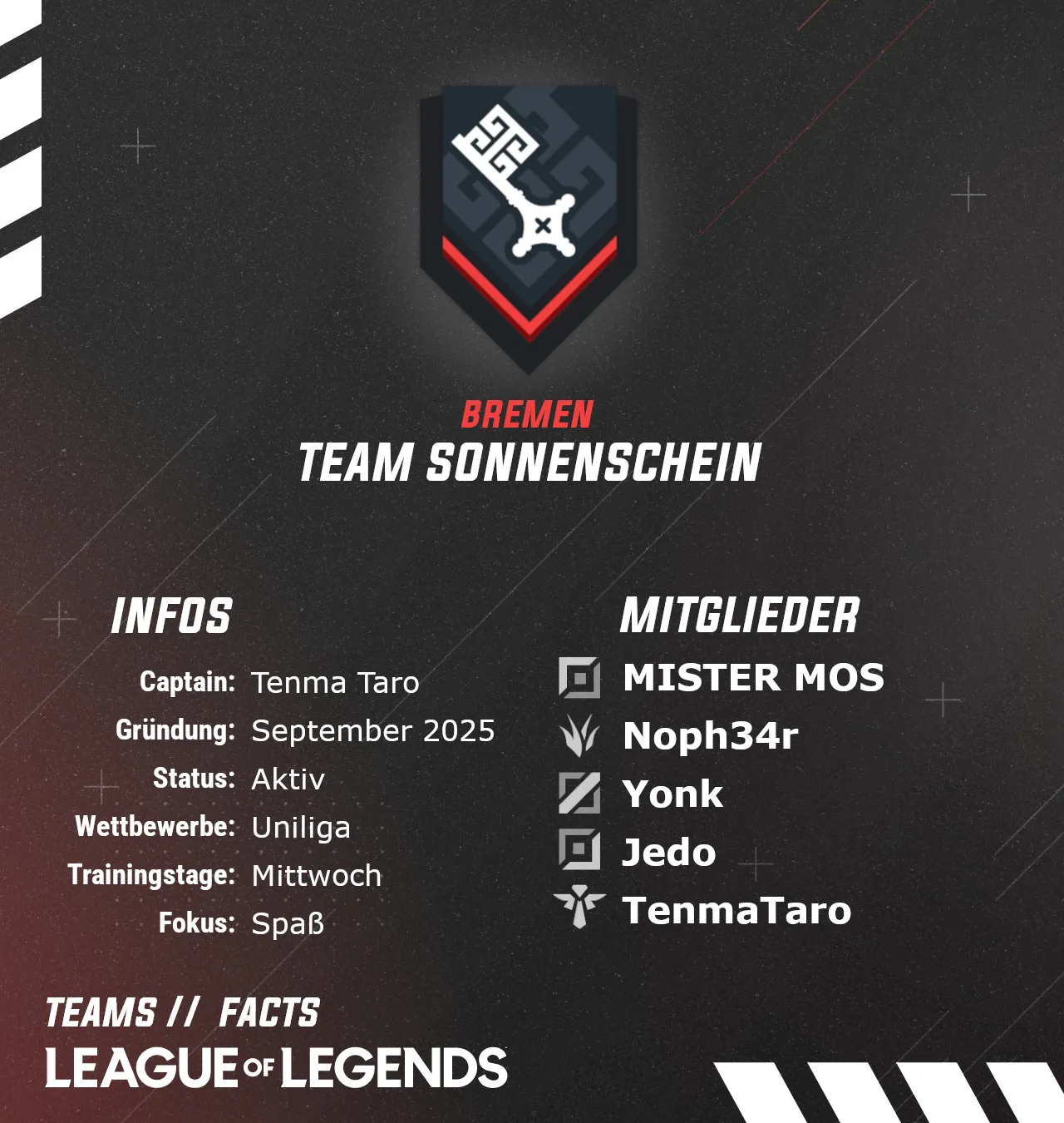 League of Legends Team Sonnenschein