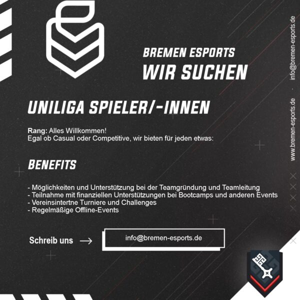 Semesterstart heißt Uniliga Start – Bremen eSports ist dabei!